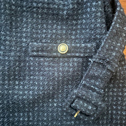 Zara tweed dress new, short with integrated belt blue