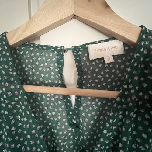 Grace & Mila dress size M like new, green