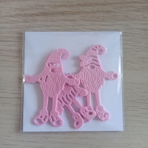 Gnomes pink foam design new, set of 3 pieces