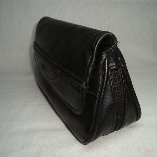 Big Ben pipe case for two pipes and tobacco, like new, genuine leather