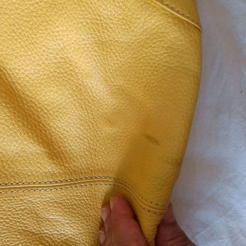 Folli Follie yellow leather shoulder bag used