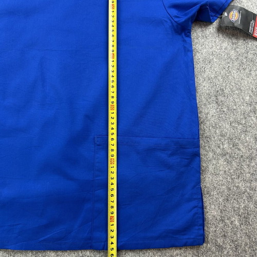 Dickies Medical Scrub Unisex Workwear Top Blue XL New