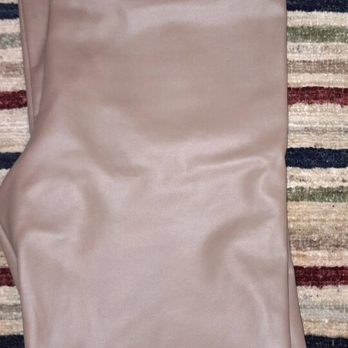 Calzedonia leather-look leggings size M like new, beige