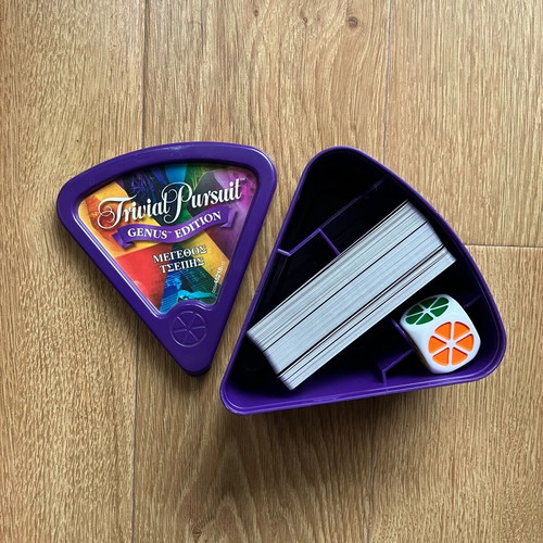 Trivial Pursuit Genus Edition board game like new, pocket size