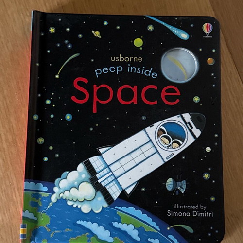 Usborne Peep Inside Space book new for children in English