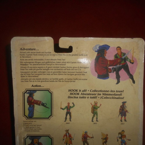Captain Hook collectible action figure 1991 Mattel used