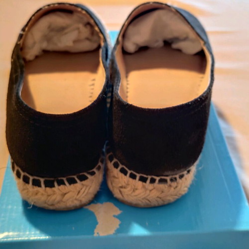 Viguera black suede espadrilles like new