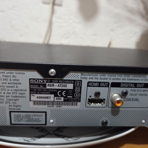 Sony RDR-AT200 DVD recorder with 250GB HDD, used
