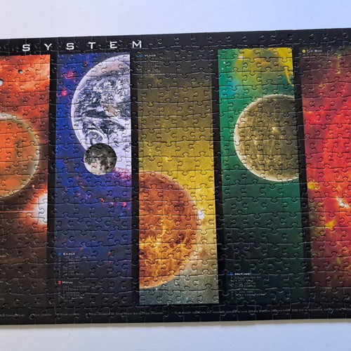 Solar System puzzle like new, 1000 pieces, Eurographics