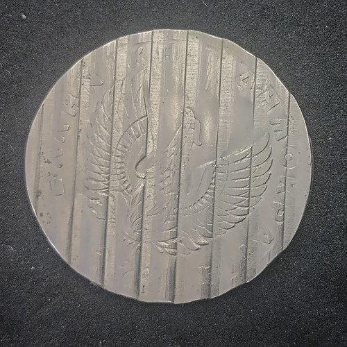 Rare cancelled 20 drachma coin 1973