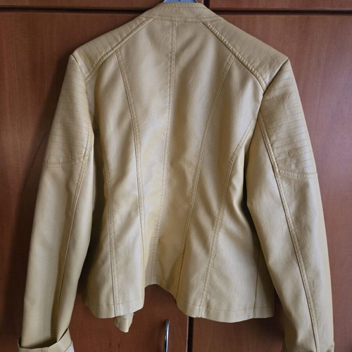 Women's biker jacket yellow XXL new