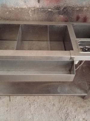 Inox Bar Station like new with rinser and speed rail