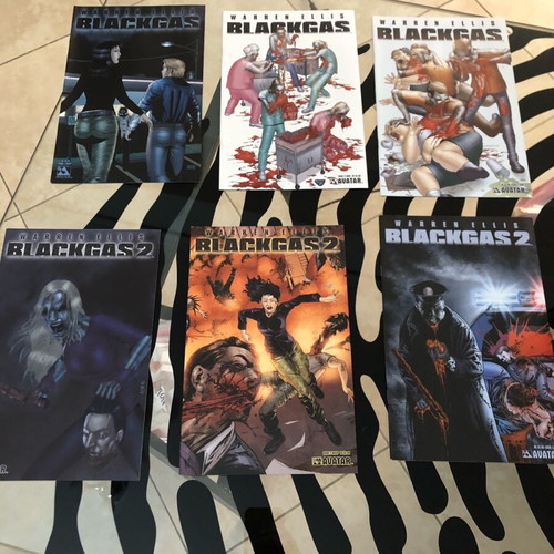 Blackgas set of 6 comics new, mini-series by Warren Ellis vol 1-2, Avatar Comics