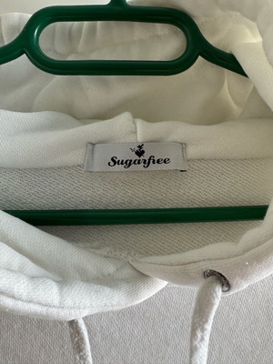 Sugarfree women's hoodie sweatshirt used, white, size M