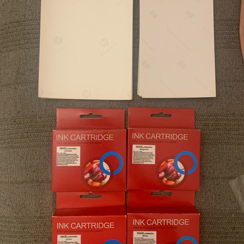 364XL Ink Cartridge Set and HP Photo Paper new