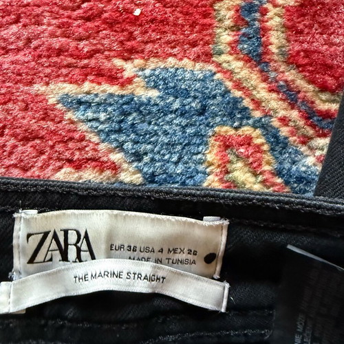 Zara jeans black like new, size 36 EUR
