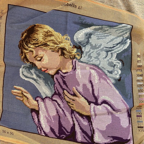 Embroidered cross-stitch painting like new 39x39