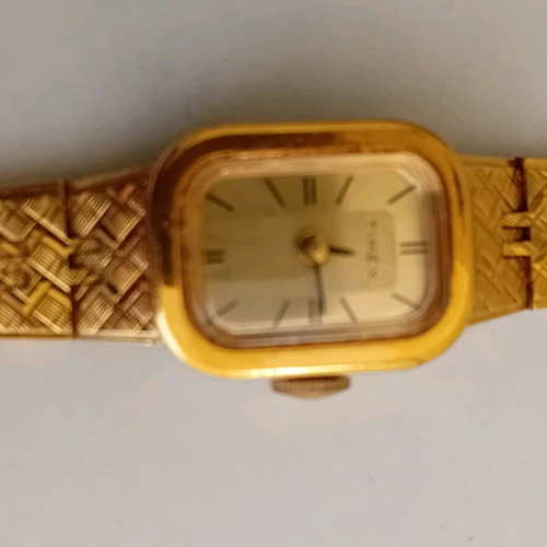 Timex vintage watch like new, women's, gold color