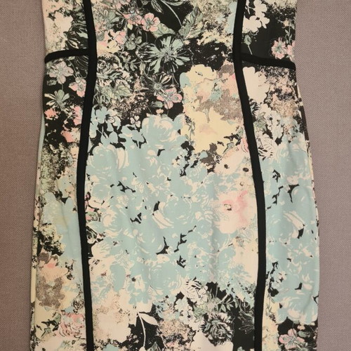 Bershka strapless mini dress, floral pattern