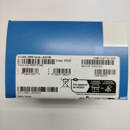 Intel CPU i5-13400 BOX LGA1700 new with stock cooler