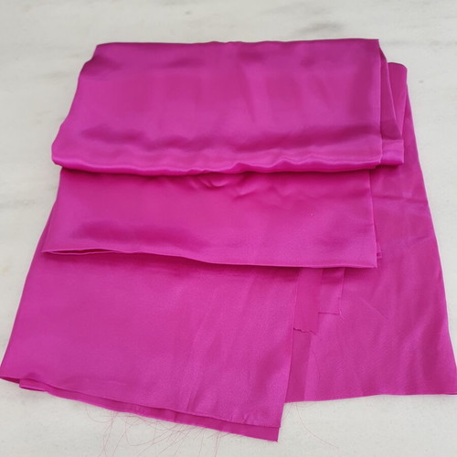 Satin fabric fuchsia, new, 2 meters length, 110 cm width, high quality