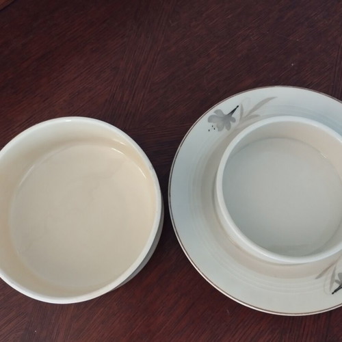 Vintage Alt Schönwald Bavaria Porcelain Butterdish like new
