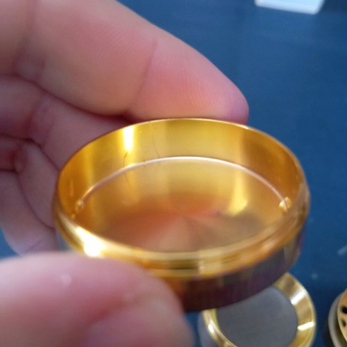 Gold grinder used, 24k plated, copper material