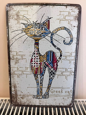 Metal cat frame 20x30cm new