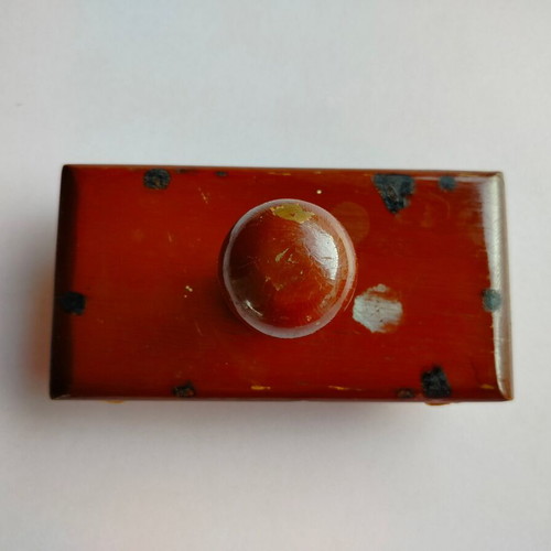 Vintage wooden blotter used with stains and marks