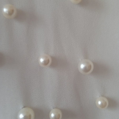 RLINEA blouse used with pearls white