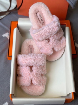 Hermes slippers new size 41 pink