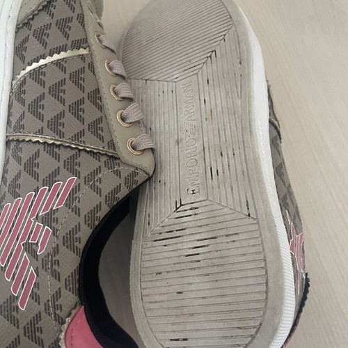 Emporio Armani sneakers like new, beige, size 38