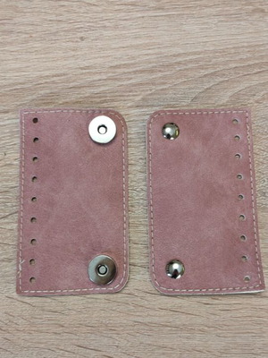 Bonnie leather bag closure with magnets new