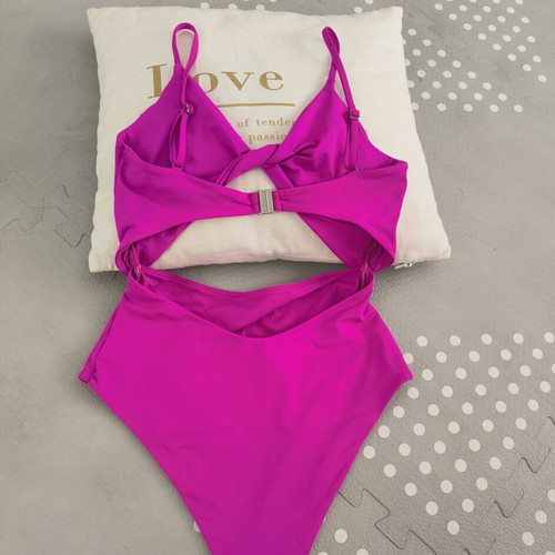 H&M one-piece trikini swimsuit like new, pink and purple, size S