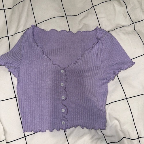 Lilac blouse like new, knitted, size XS