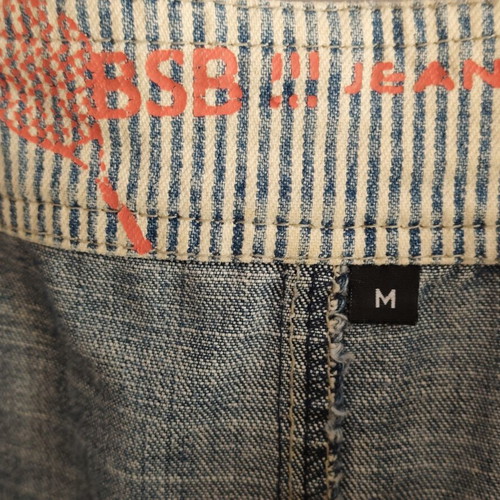BSB pop princess denim skirt, grey and blue, size M