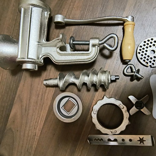 Manual meat grinder new with attachments for sweets