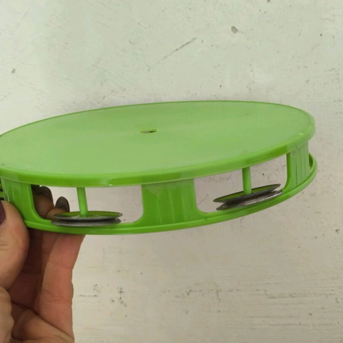 Tambourine new in green color