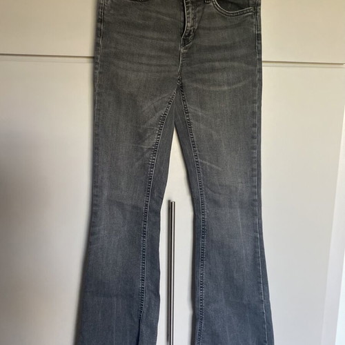 Zara Stretch Flared Jeans XS Like New Black
