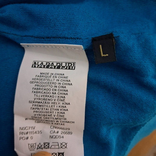 Napapijri women's cardigan size L used blue