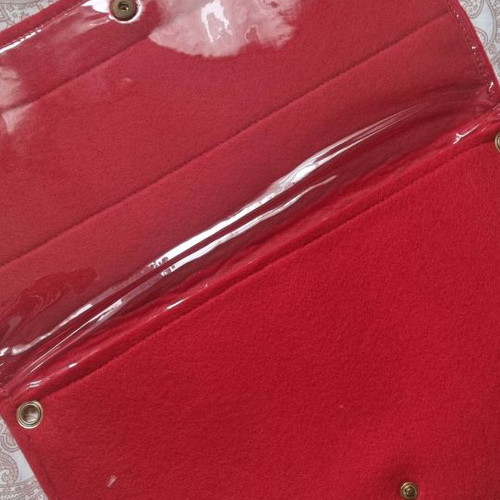 Handmade envelope bag like new, felt with vinyl lining