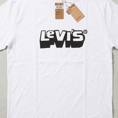 Levi's T-shirt authentic velvet 3D logo cotton XL new