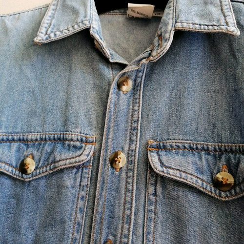 Kids denim vest used, 100% cotton, size XS