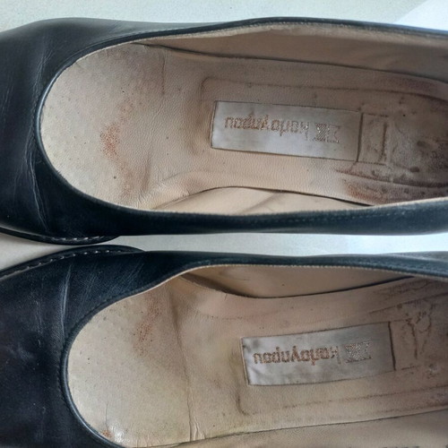 Kalogiou leather pumps used, black, size 38
