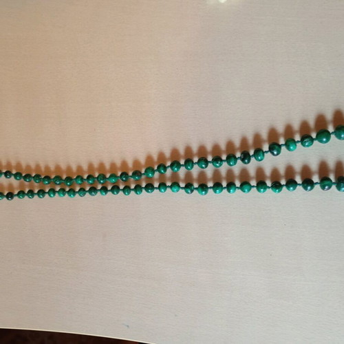 Jade necklace handmade, long, new