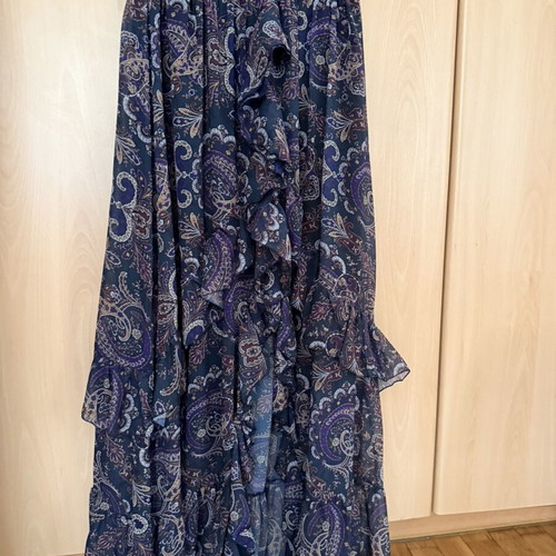 Ciel Concept shirt skirt and ribbon set like new, blue and purple