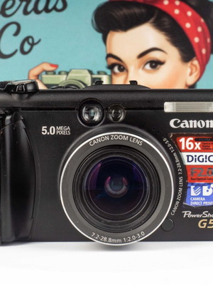 Canon PowerShot G5 used professional point & shoot vintage camera kit