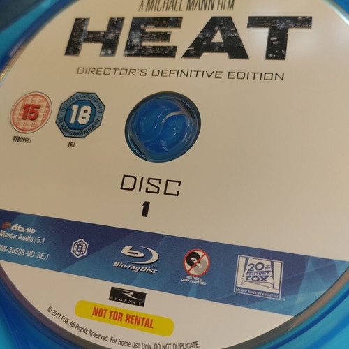 Heat Director's Definitive Edition Blu-Ray like new with English and Bulgarian subtitles