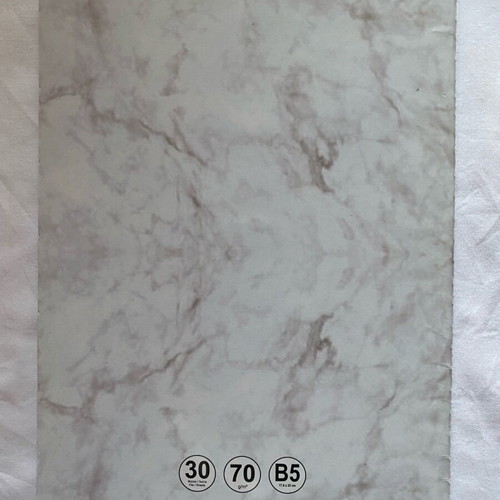 Marble notebook white with lines new