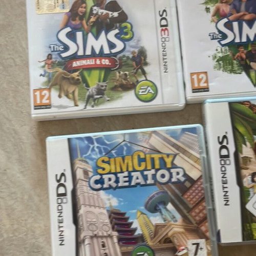 Sims game pack for Nintendo 3DS and DS consoles, 10 games with manuals